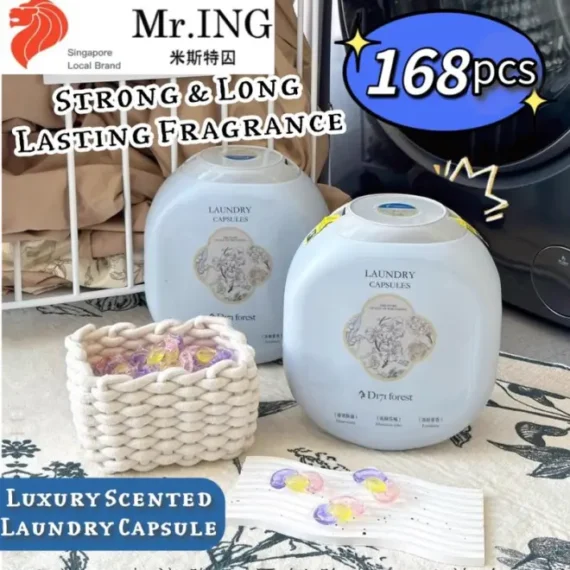 Free Shipping (168pcs) Mr.Ing Luxury Scented Premium Laundry Capsule Coco Fragrance scent Di7i Forest High end Detergent Pods