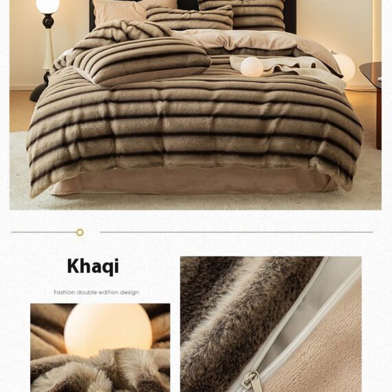 【FB SALE!!!New Users Only】$0.01The must-have item this winter is this four-piece polar cloud velvet set!