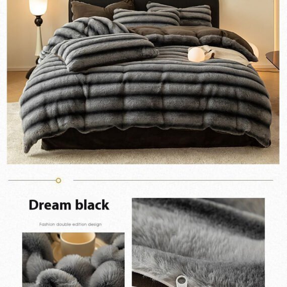 【FB SALE!!!New Users Only】$0.01The must-have item this winter is this four-piece polar cloud velvet set!