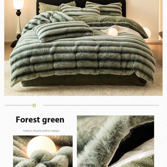 【FB SALE!!!New Users Only】$0.01The must-have item this winter is this four-piece polar cloud velvet set!