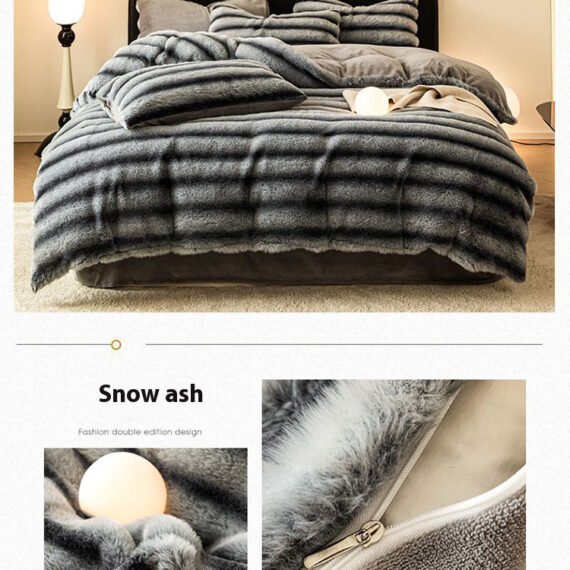 【FB SALE!!!New Users Only】$0.01The must-have item this winter is this four-piece polar cloud velvet set!