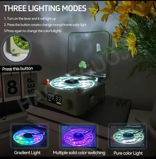 B-13【Flash Sale S$4.98】The Waves Retro LED Speaker